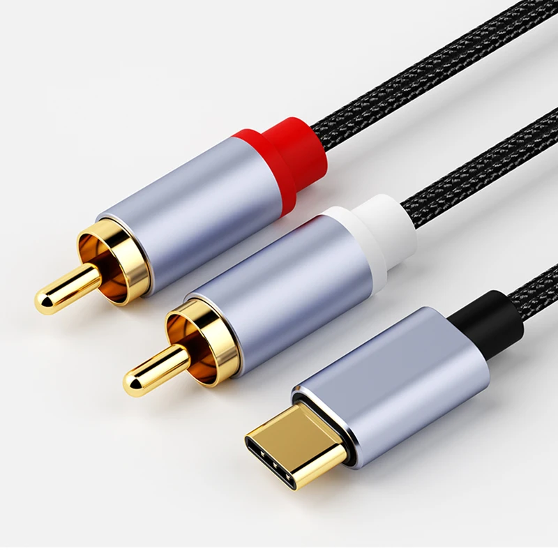 Type C To RCA Audio Cable 2 RCA Aux Cord Converter USB C Audio Line For Mobile Phone Speaker Amplifier Audio Power
Type C To RCA Audio Cable 2 RCA Aux Cord Converter USB C Audio Line For Mobile Phone Speaker Amplifier Audio Power