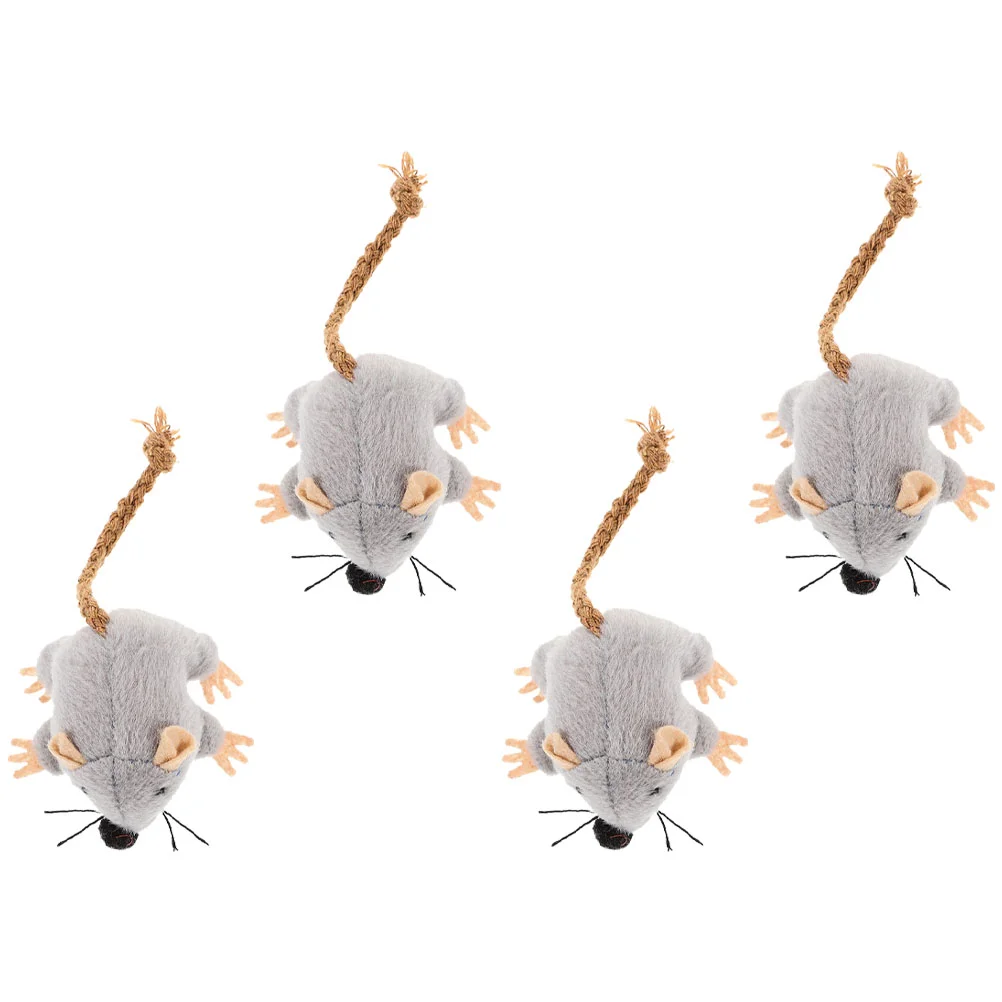 4 Pcs Simulation Sounding Mouse and Cat Toy Plush Toys Puppy Chew Mice Kitten For Indoor Cats Hairy
4 Pcs Simulation Sounding Mouse and Cat Toy Plush Toys Puppy Chew Mice Kitten For Indoor Cats Hairy