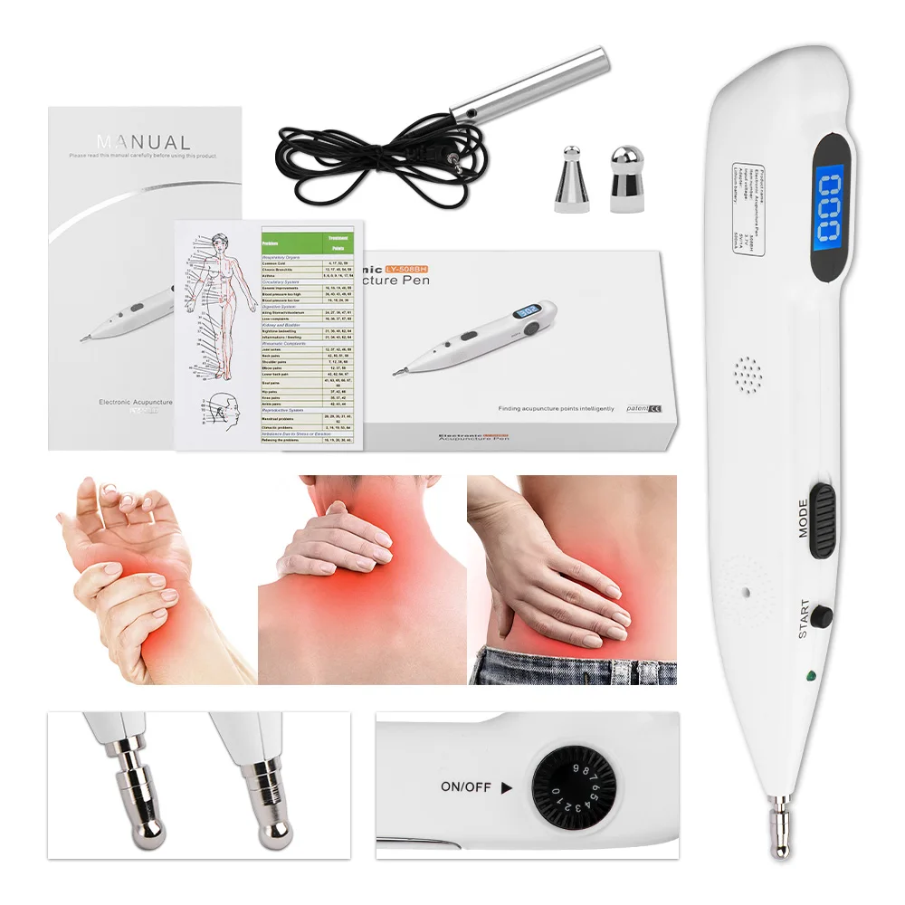 Electronic Acupuncture Pen Point Detector Acupressure Massage Electric Acupuncture Meridian Pen Pain Relief Therapy Health Care
Electronic Acupuncture Pen Point Detector Acupressure Massage Electric Acupuncture Meridian Pen Pain Relief Therapy Health Care