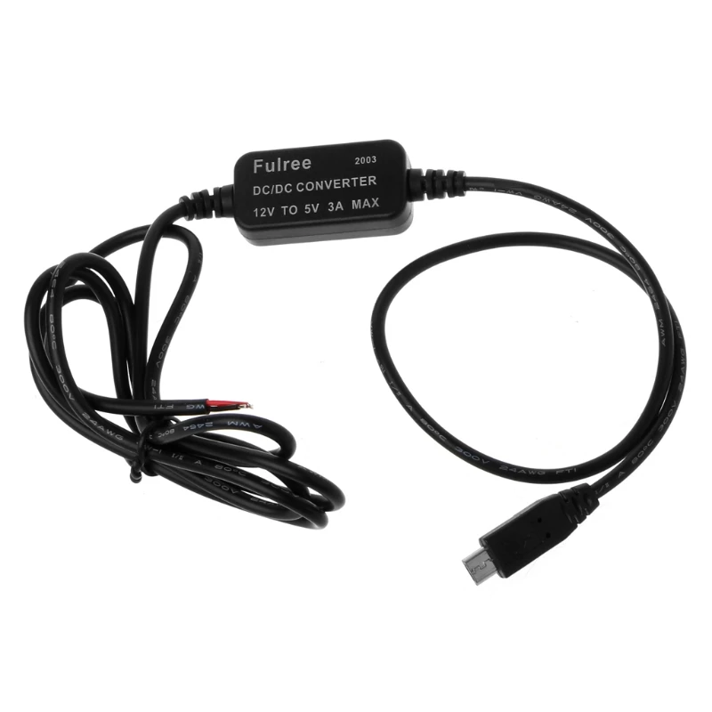 

Car Micro USB Output 12V to 5V 3A Power Supply Converter For PDA DVR Cam drop shipping