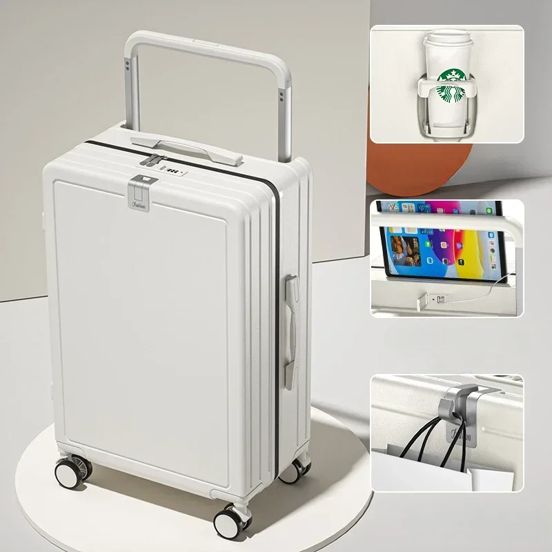 

20"22"24"26 Inch High Appearance Level Multi-purpose Trolley Boarding Box Ladies Wide Pull Bar Rolling Suitcase 트렁크를 굴리다