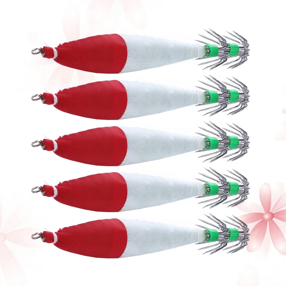 5pcs Luminous Squid Jigs Fishing Baits Fishing Lures Hard Baits Explosion Hook Fishing Tackles Fishing Accessories (Red)
5pcs Luminous Squid Jigs Fishing Baits Fishing Lures Hard Baits Explosion Hook Fishing Tackles Fishing Accessories (Red)