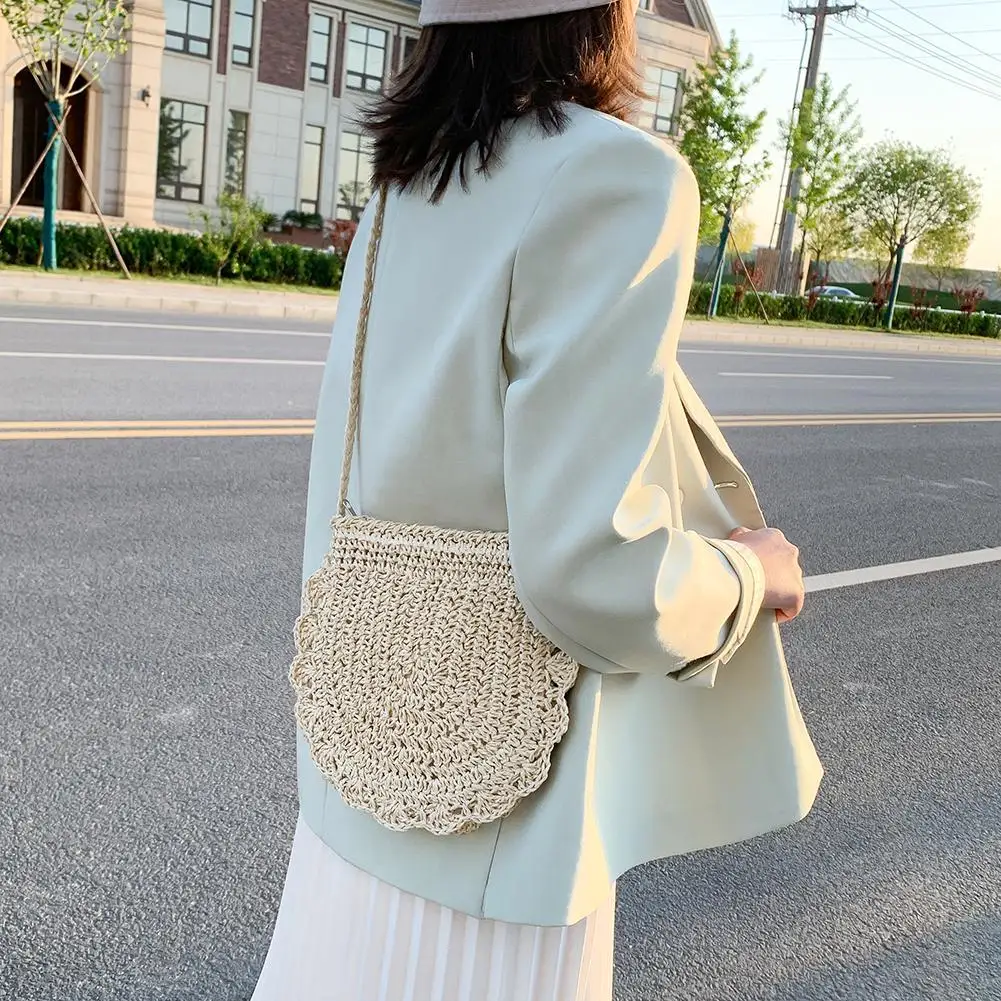 Vintage Straw Rope Beach Crossbody - Small Handmade Bohemian Pouch 3 S40ee7dc64c2d46b6bdcdda3658d39be3y