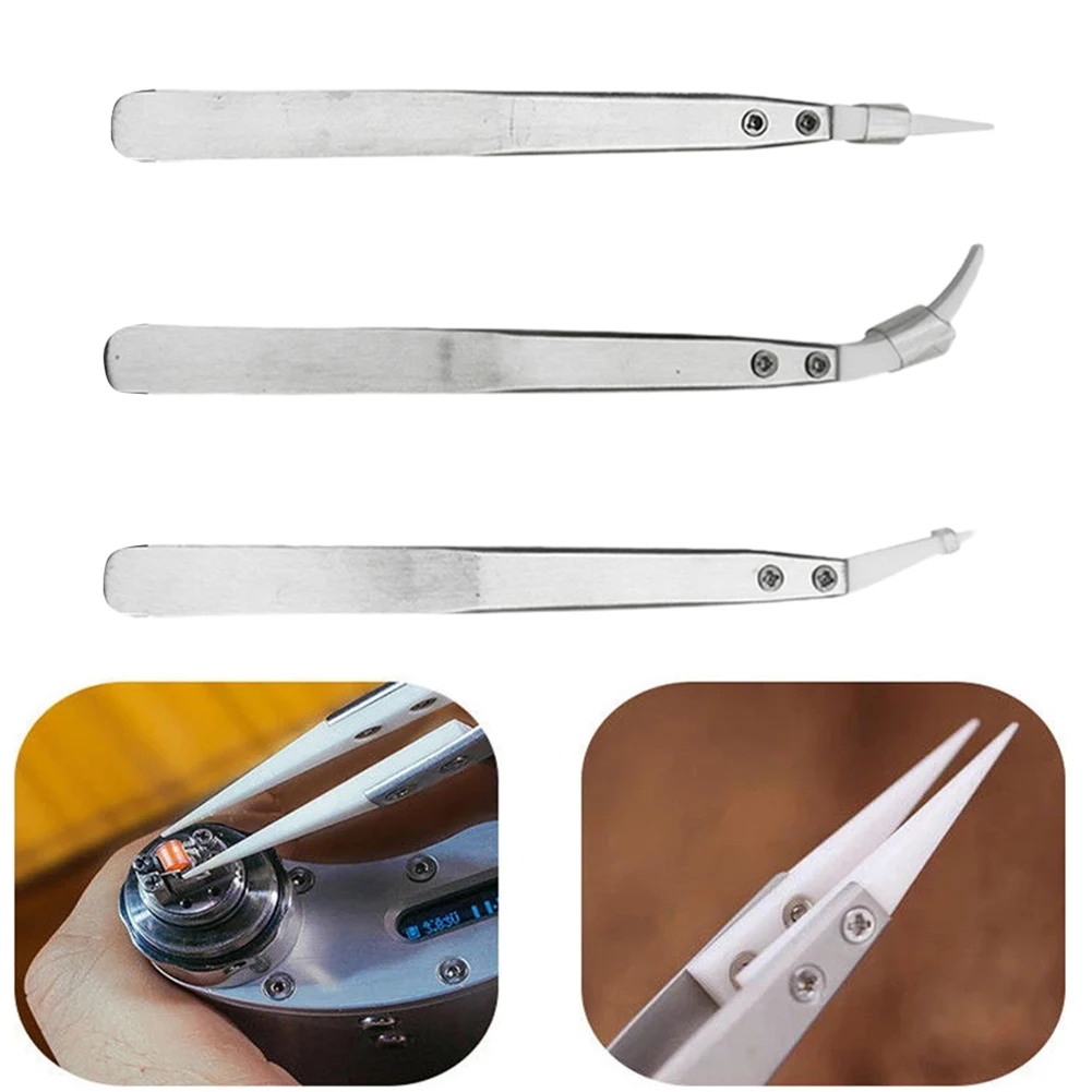 Ceramic Reverse Tweezers Ceramic Straight Tip Electronic Soldering Tweezers Stainless Steel Wear Solder Resistants
Ceramic Reverse Tweezers Ceramic Straight Tip Electronic Soldering Tweezers Stainless Steel Wear Solder Resistants