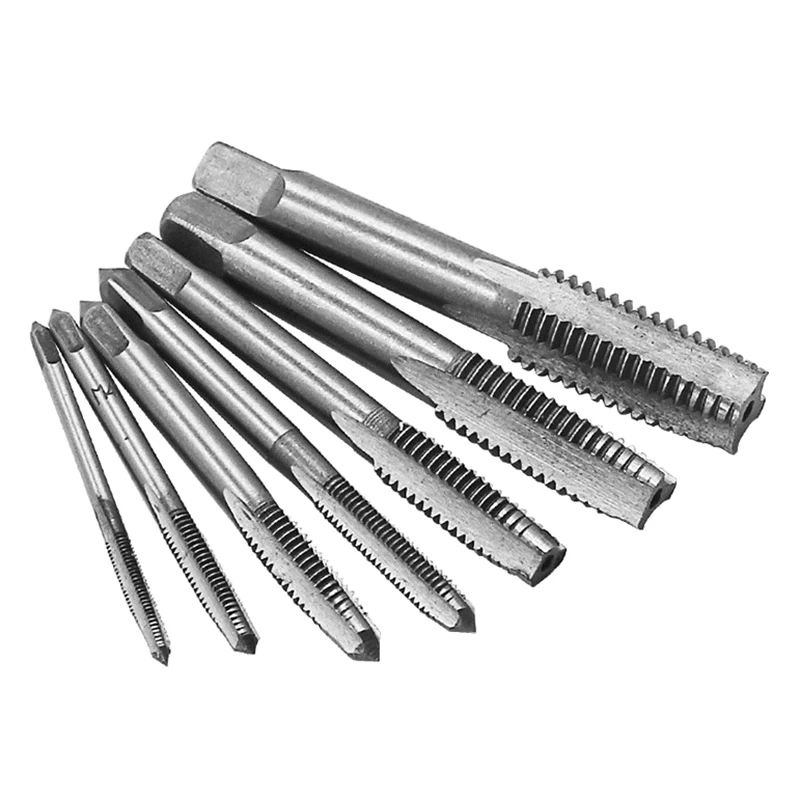 7pcs Male Thread Tap Set Metal Meters Drill Bit M3 M4 M5 M6 M8 M10 M12 Metric Impact Thread Plug Tap Mechanical Workshop Tools
7pcs Male Thread Tap Set Metal Meters Drill Bit M3 M4 M5 M6 M8 M10 M12 Metric Impact Thread Plug Tap Mechanical Workshop Tools