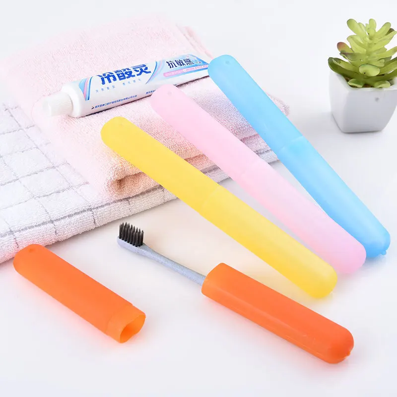 

1 Pcs New Trendy Travel Hiking Camping Toothbrush Protect Holder Case Box Tube Cover Portable Toothbrushes Health Protector