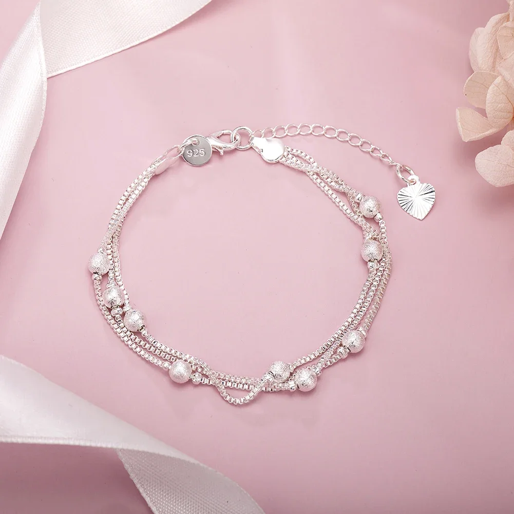 Hot sale new Silver Color Geometry beads Chain Bracelet for Women Fashion Wedding Fine Jewelry Christmas Gift 8inches
Hot sale new Silver Color Geometry beads Chain Bracelet for Women Fashion Wedding Fine Jewelry Christmas Gift 8inches