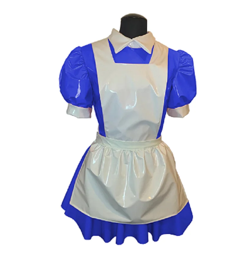 Adult Sissy French Maid Dress Apron Uniform Loose Role Play Dress Puffy Sleeves Pink Lapel Independent Multicolor Customizable 
Adult Sissy French Maid Dress Apron Uniform Loose Role Play Dress Puffy Sleeves Pink Lapel Independent Multicolor Customizable