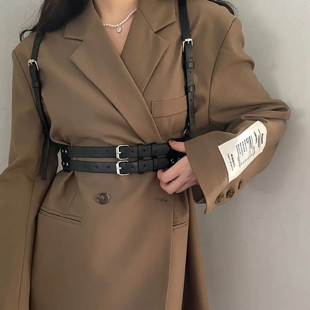 Cool Adjustable Suspender Punk Pu Leather Harajuku Chest Belt Women Belt Body Bondage Straps Cloth Decorative
Cool Adjustable Suspender Punk Pu Leather Harajuku Chest Belt Women Belt Body Bondage Straps Cloth Decorative