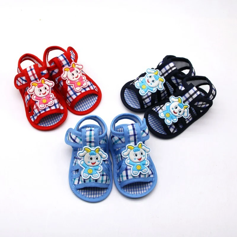 

0-18m Baby Shoes Newborn Infant Girls Boys Soft Crib Sandals Infants Sneaker Cartoon Pattern Non-Slip Toddler Shoes For Babies