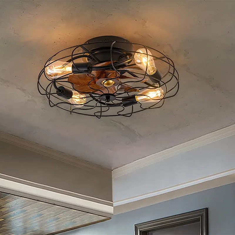 American Vintage Caged Ceiling Fan with Lights Reversible Motor 6 Speeds 1-4 Timing Bladeless Chandelier LED Ceiling Fan Light
American Vintage Caged Ceiling Fan with Lights Reversible Motor 6 Speeds 1-4 Timing Bladeless Chandelier LED Ceiling Fan Light