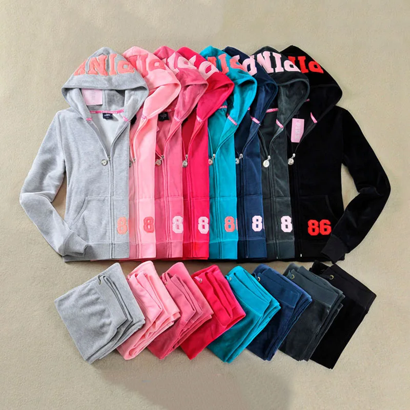 PINK Tracksuit Women's Long Sleeve Hoodies and Pants Set Two Piece Set Velvet Ttraksuit Women
PINK Tracksuit Women's Long Sleeve Hoodies and Pants Set Two Piece Set Velvet Ttraksuit Women