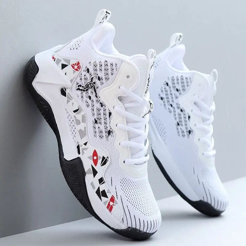 Men's Basketball Shoes High-Top Sneakers Male Cushioning Comfortable Shoes Student Training Mesh Non-Slip Outdoor Sport Shoes
Men's Basketball Shoes High-Top Sneakers Male Cushioning Comfortable Shoes Student Training Mesh Non-Slip Outdoor Sport Shoes