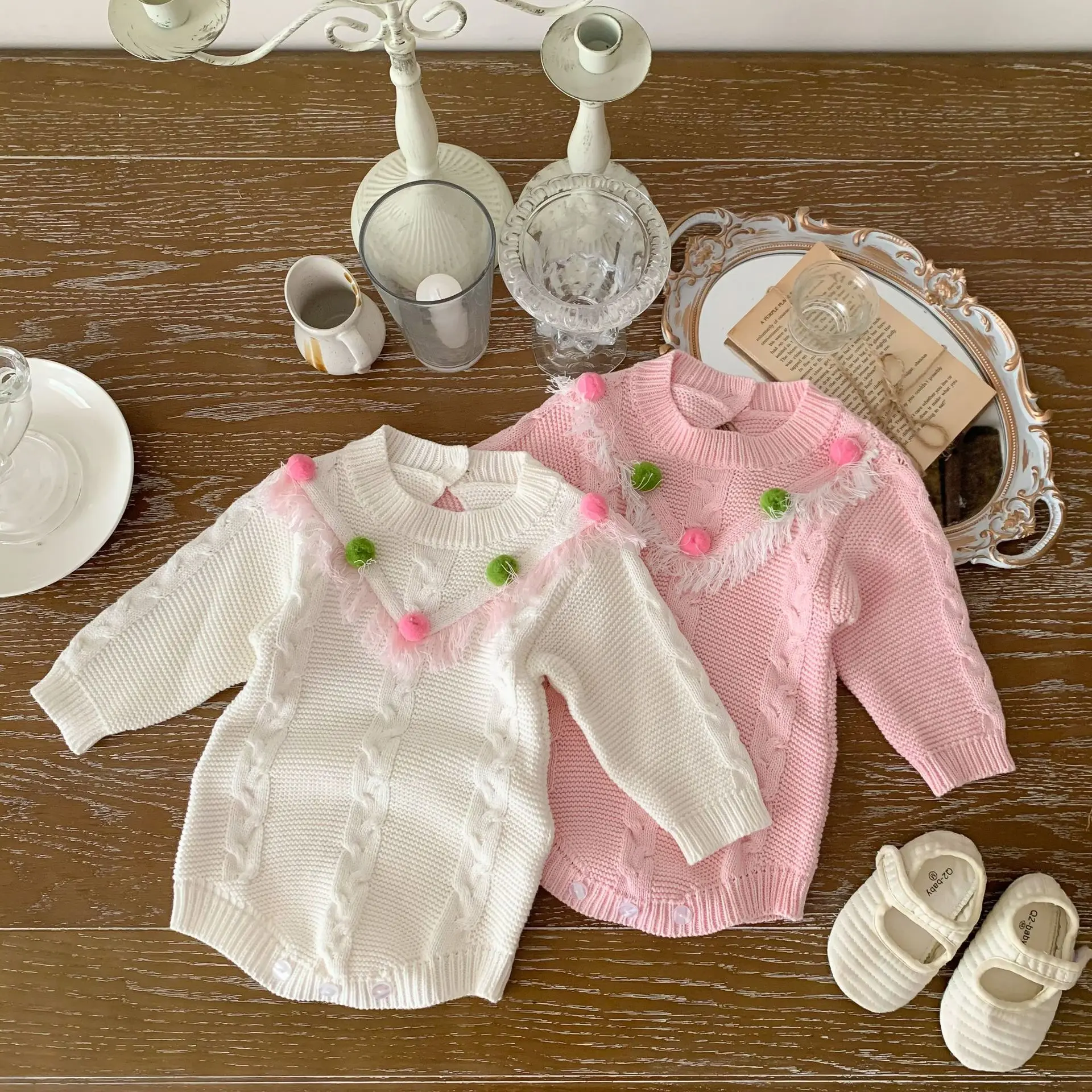 2024 Korean Autumn Baby Girls Romper Cotton Long Sleeve Knitted Stretch Infant Girls Bodysuits Toddler Girls Outfits
2024 Korean Autumn Baby Girls Romper Cotton Long Sleeve Knitted Stretch Infant Girls Bodysuits Toddler Girls Outfits