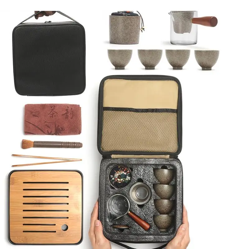 11-piece set Chinese Travel Kung Fu Tea Set Ceramic Portable Teapot Porcelain Teaset Gaiwan Tea Cups Tea Set Ceremony Tea Pot
11-piece set Chinese Travel Kung Fu Tea Set Ceramic Portable Teapot Porcelain Teaset Gaiwan Tea Cups Tea Set Ceremony Tea Pot