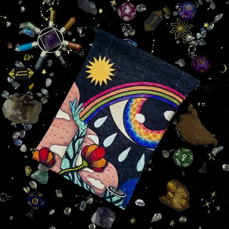 Сумка для хранения карт Tarot, сумка для хранения карт и кубиков Tarot, Сумка Для Таро со шнурком для настольных игр
Сумка для хранения карт Tarot, сумка для хранения карт и кубиков Tarot, Сумка Для Таро со шнурком для настольных игр