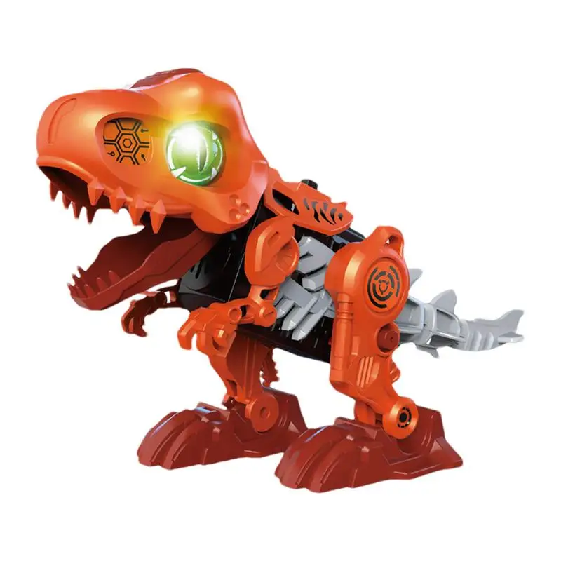 

Walking Dinosaur Toy Moving Dinosaur Toy With Roaring Sounds Light Up Musical Dinosaur Assembly Toy Dinosaurs Model Toys For