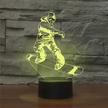 Skiing Lamp Illusion 3d Led Night Light Skier Table Lamp 16 Color with Remote Creative Birthday Gift for Ski Lovers Home Decor 
Skiing Lamp Illusion 3d Led Night Light Skier Table Lamp 16 Color with Remote Creative Birthday Gift for Ski Lovers Home Decor