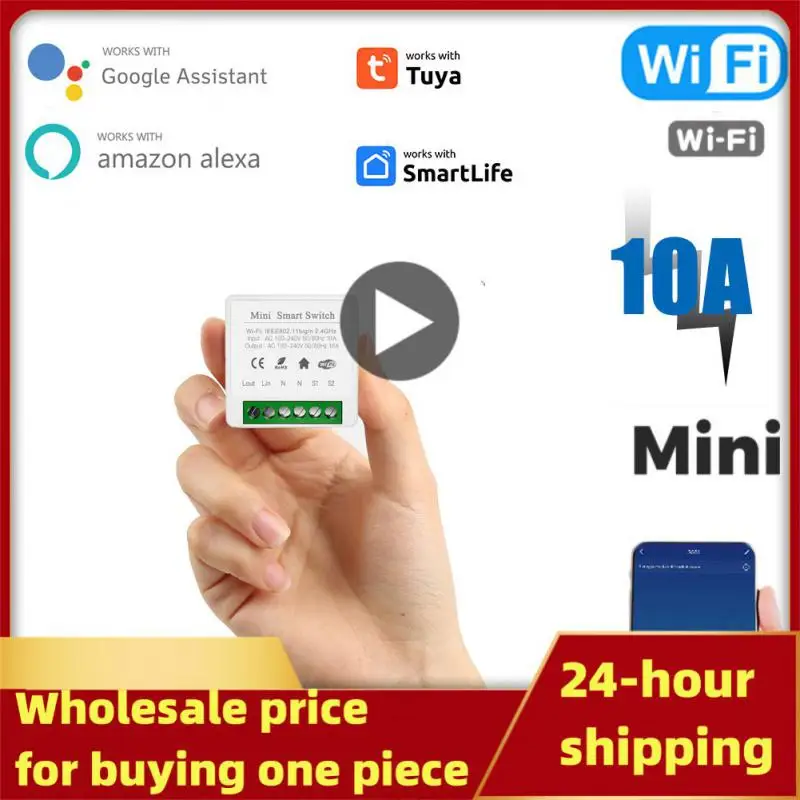 

Wifi Breaker Switch Module 10a Smart Switch Wireless Switches Tuya Compatible With Alexa Home Mini Timer