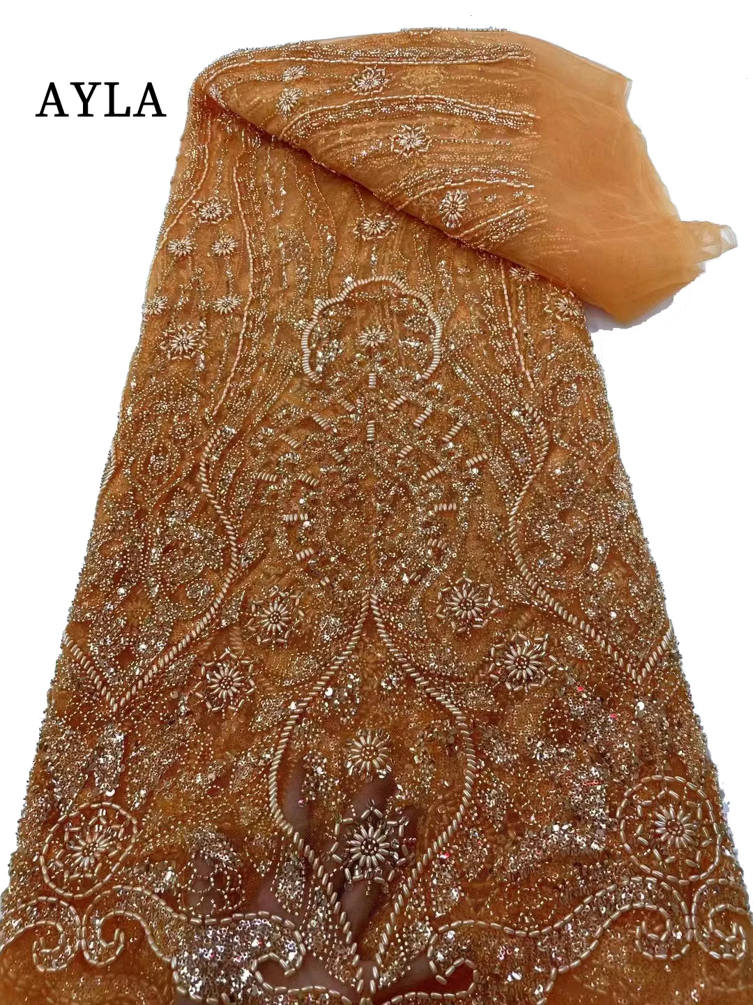 Latest High Quality Wedding Lace Fabric with Beaded Sequin Embroidery, Luxury African Tulle Beads Pearl Fabric for Evening Dress
Latest High Quality Wedding Lace Fabric with Beaded Sequin Embroidery, Luxury African Tulle Beads Pearl Fabric for Evening Dress