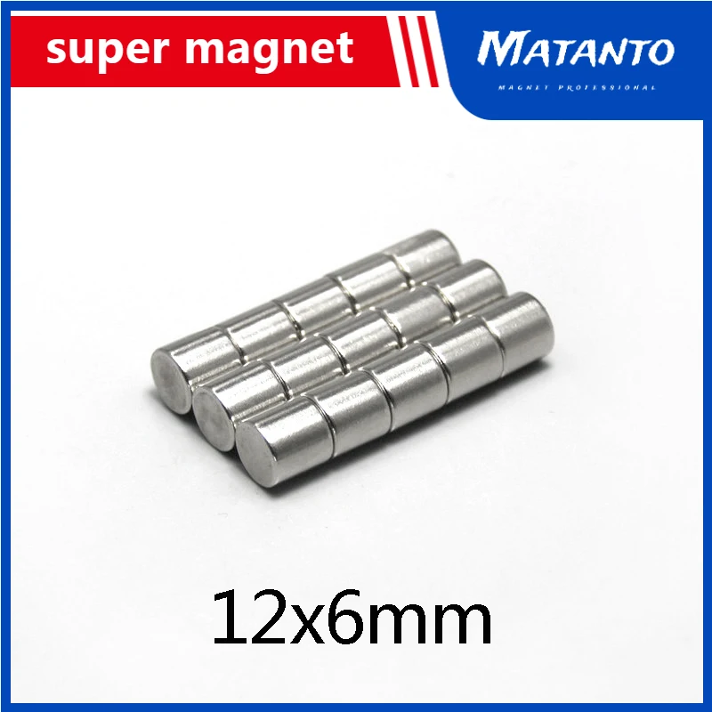 

20/30/50PCS 12x6 mm Search Minor Diameter Magnetic 12mmx6mm Bulk Small Round Magnets 12x6mm Neodymium Disc Magnets 12*6 mm