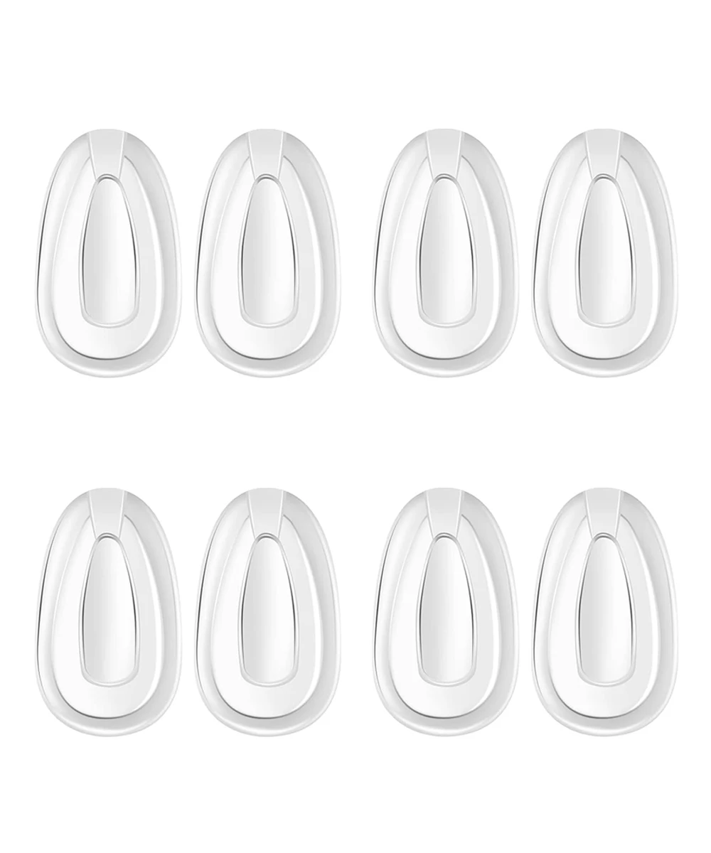 

4 Pairs Replacement Nosepad Pieces for Oakley Tailback OO4109 Tailhook OO4087 Sunglasses Eyeglasses, Clear Nose Pads Guard