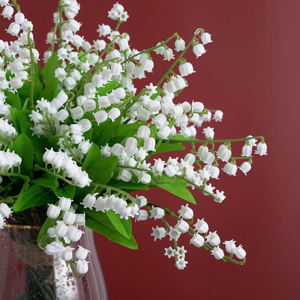 10pcs Feeling Simulation Lily Of The Valley Flowers Wedding Home Party Decor DIY Craft Wreath Christmas Artificial Flower Decora
10pcs Feeling Simulation Lily Of The Valley Flowers Wedding Home Party Decor DIY Craft Wreath Christmas Artificial Flower Decora