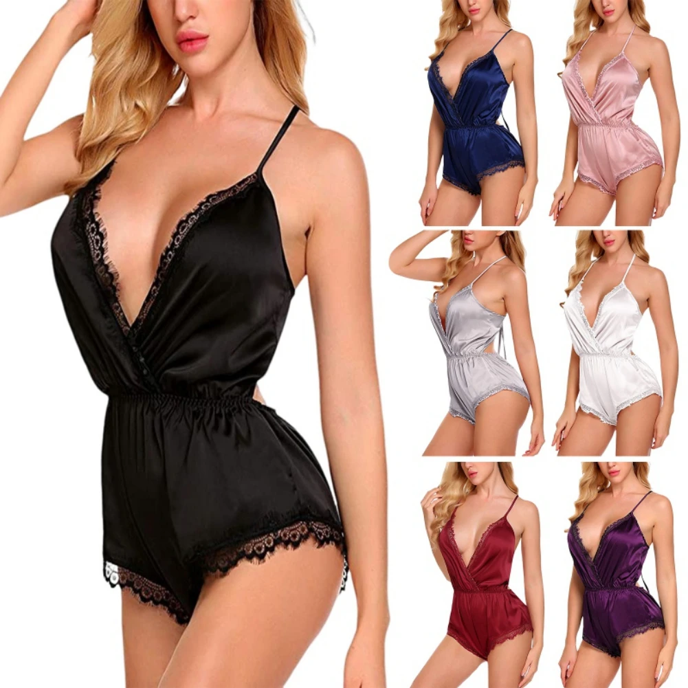 7 Colors Ladies New Sleeveless V Neck Pajamas Solid Color Women's Sexy Lace Backless Comfortable Sleepwear
7 Colors Ladies New Sleeveless V Neck Pajamas Solid Color Women's Sexy Lace Backless Comfortable Sleepwear