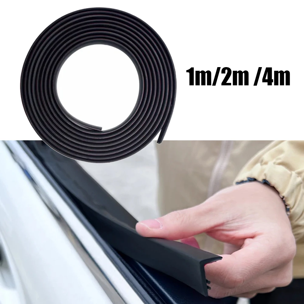 

1x 1m/ 2m/4m Car Sealing Strip For Window Rubber Side Gap Filler Noise-Insulation Waterproof Seals 12*18mm Universal Accessories