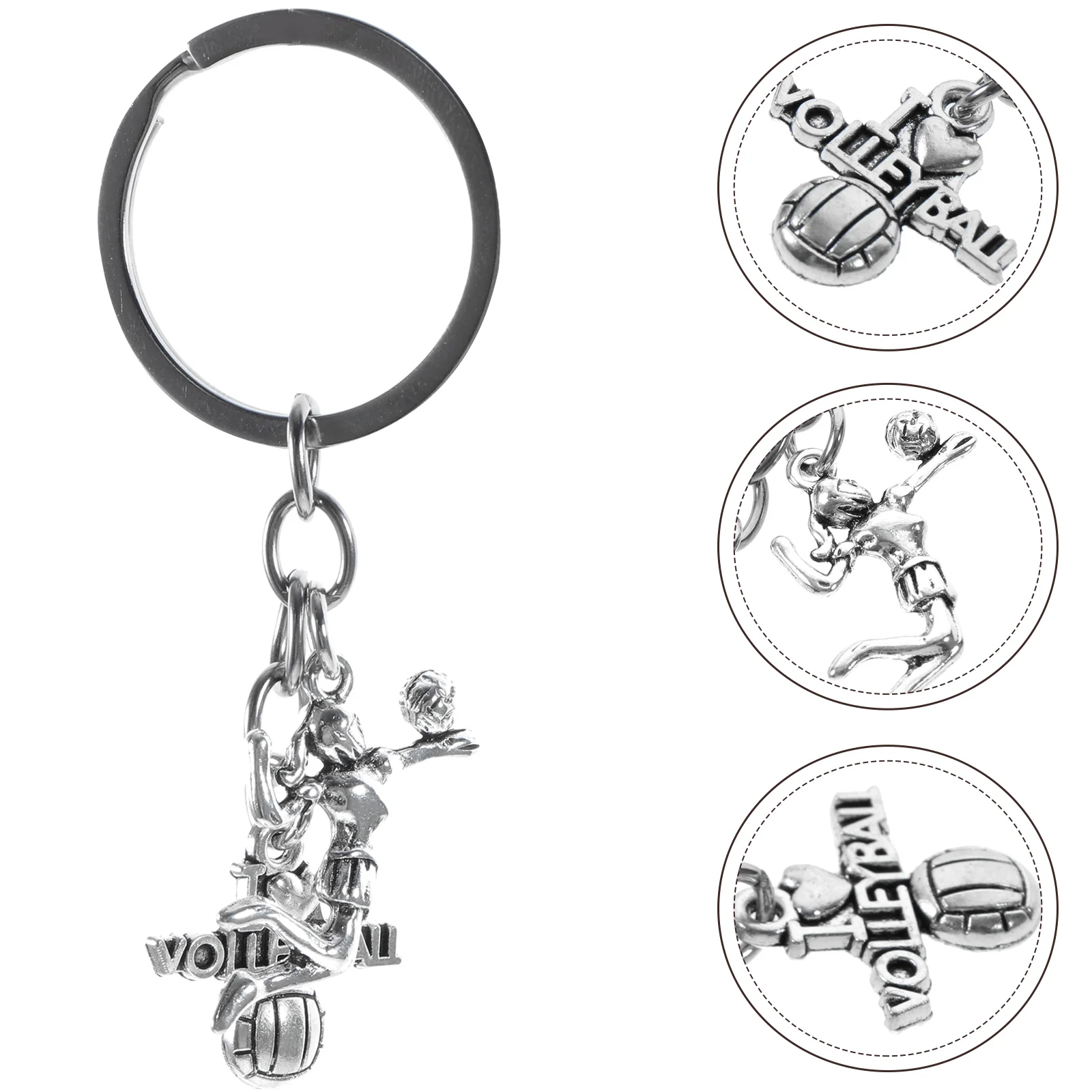 

Volleyball Keychain Bag Pendant Adorable Keychains for Kids Handbag Compact Zinc Alloy Child Soccer