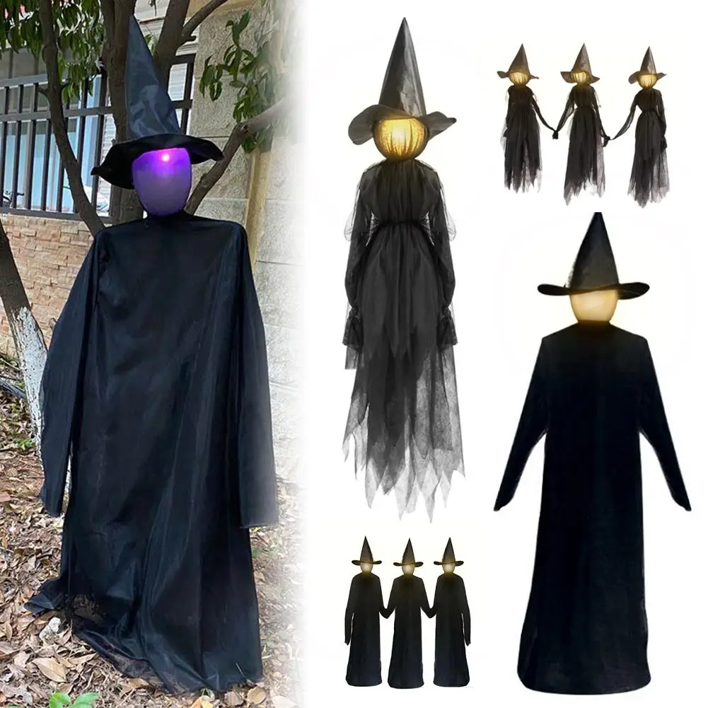 Halloween Witches Decor Ghost Horror Light-Up Witches Props Outdoor Holding Hands Screaming Witches for Garden Party Orname Y4A4
Halloween Witches Decor Ghost Horror Light-Up Witches Props Outdoor Holding Hands Screaming Witches for Garden Party Orname Y4A4