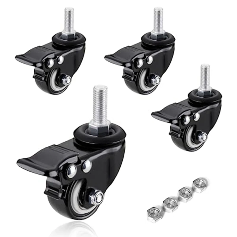 Casters Wheels, Casters Set Of 4 Heavy Caster Wheels Heavy Duty With Brake, For Cart Furniture
Casters Wheels, Casters Set Of 4 Heavy Caster Wheels Heavy Duty With Brake, For Cart Furniture