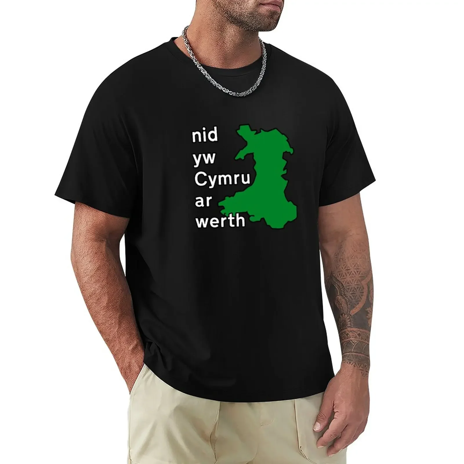 

Футболка с аниме низом Yw Cymru Ar Werth, мужские футболки из хлопка