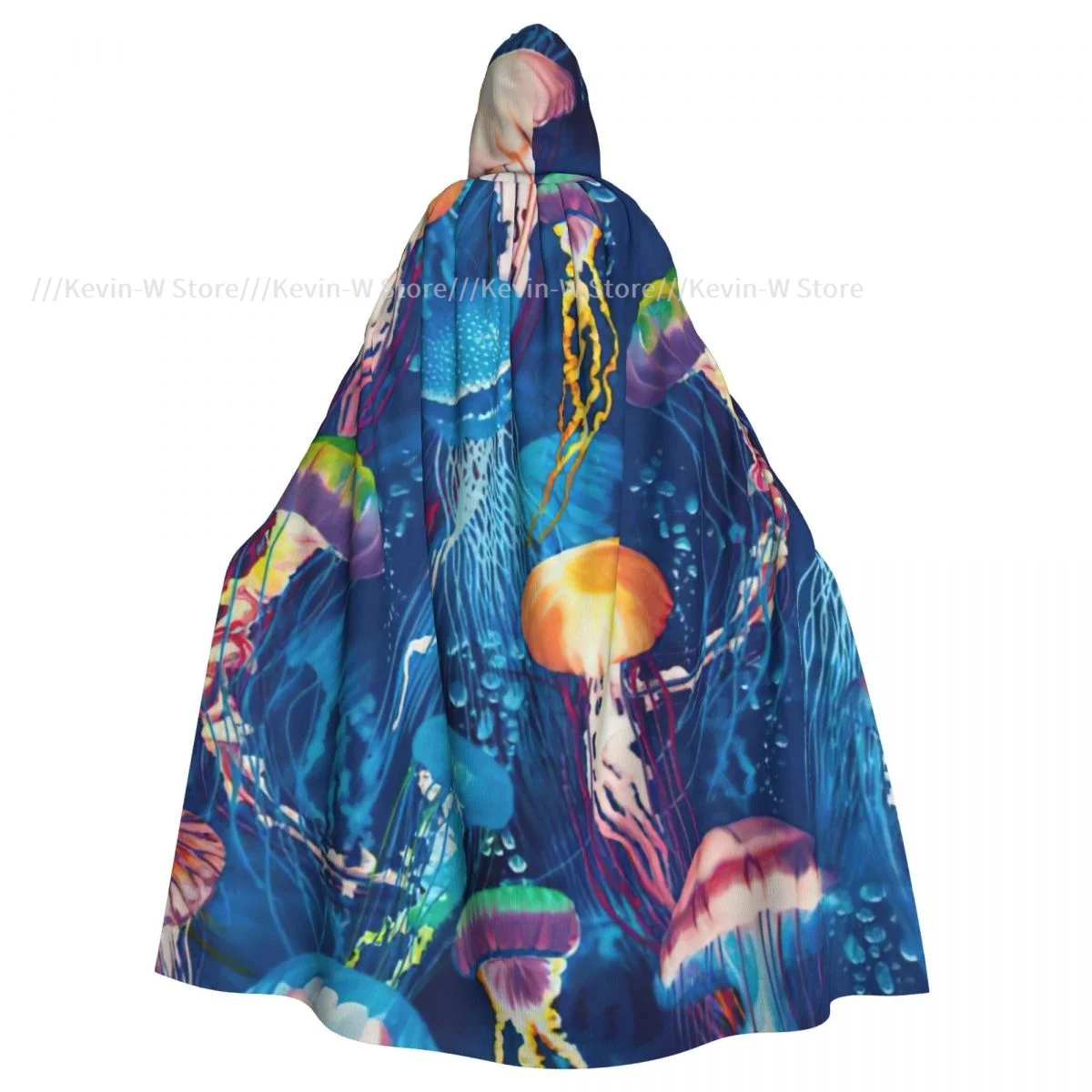 

Цветная Медуза унисекс для взрослых, плащ с капюшоном, длинный костюм ведьмы, косплей