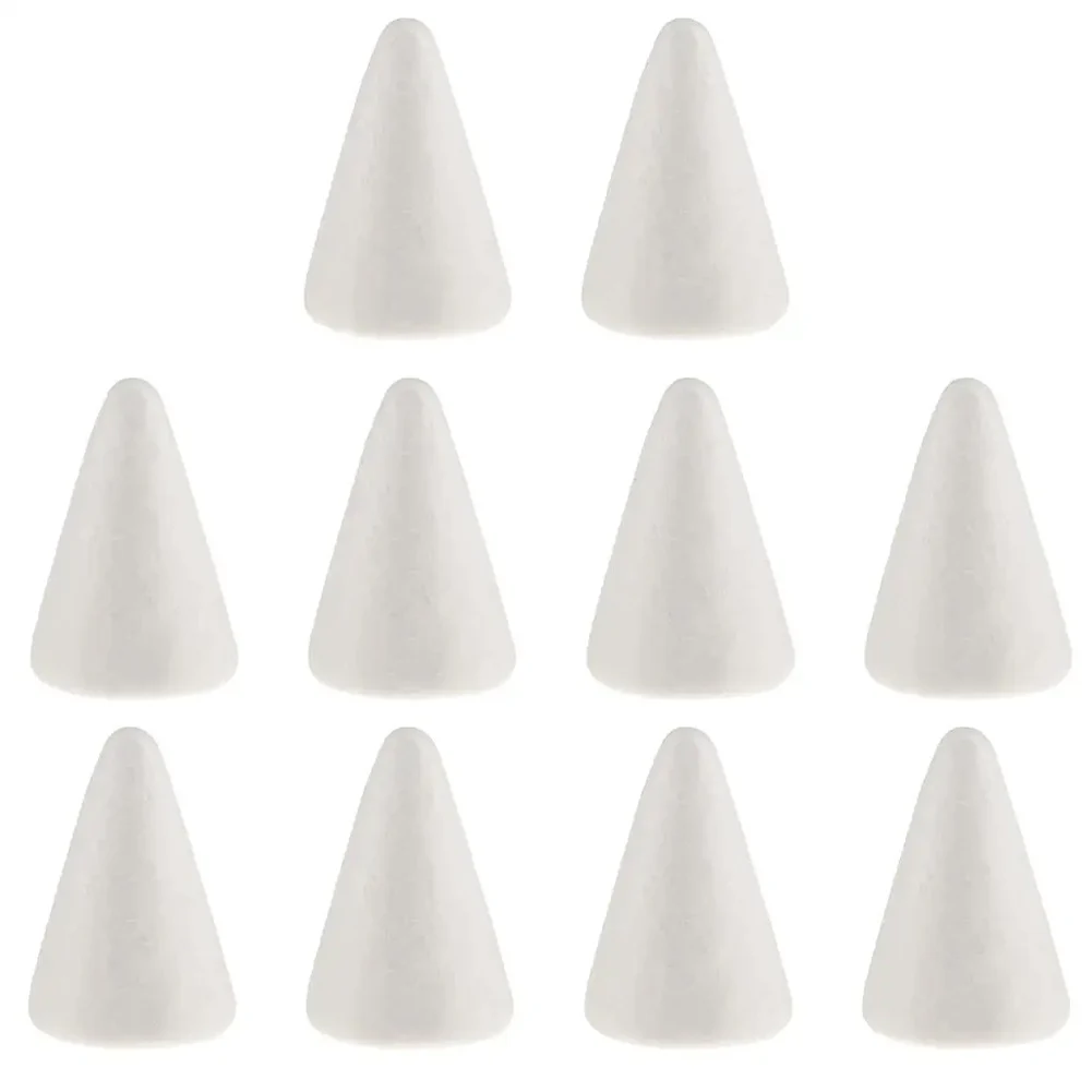 Cone Foam Ball Ornaments White Cone Polystyrene Ornaments 10pcs Christmas Tree Foam Craft Supplies High Density
Cone Foam Ball Ornaments White Cone Polystyrene Ornaments 10pcs Christmas Tree Foam Craft Supplies High Density
