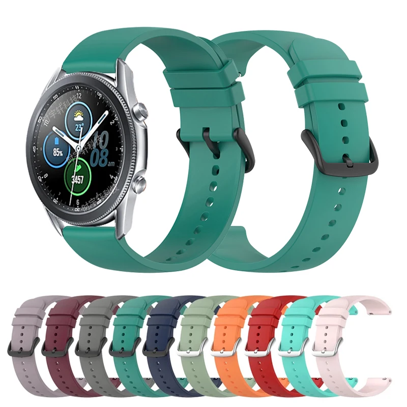 

Sport Strap For Samsung Galaxy 3 41mm 45mm/Watch 42mm 46mm Silicone 20mm 22mm Bracelet For Samsung Gear S3/S2/Active 2 Men Band