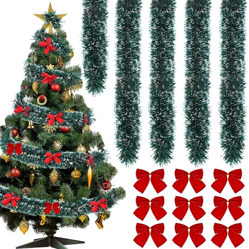 2024 New Christmas Garland Home Party Wall Door Decor Christmas Tree Ornaments Strips with Bowknot Birthday Party Supplies 2M
2024 New Christmas Garland Home Party Wall Door Decor Christmas Tree Ornaments Strips with Bowknot Birthday Party Supplies 2M