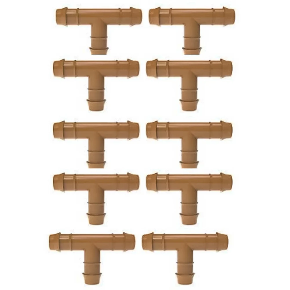 Barbed Tee Connectors Kits Tee Connectors 1/2 Tubing Tee Fittings 10 Pieces 17mm Brown Drip Irrigation Brand New
Barbed Tee Connectors Kits Tee Connectors 1/2 Tubing Tee Fittings 10 Pieces 17mm Brown Drip Irrigation Brand New