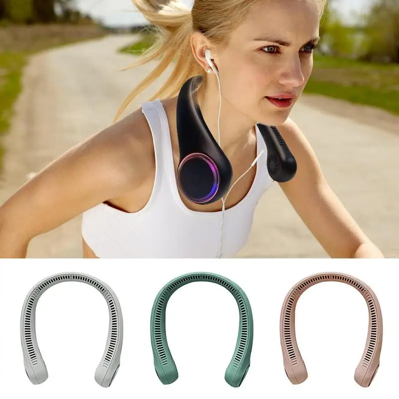 Neck Fan Air Conditioner Mini USB Quiet Fan Without Blade Outdoor Indoor Sports Supplies TPE Fan For Riding Working Hiking 
Neck Fan Air Conditioner Mini USB Quiet Fan Without Blade Outdoor Indoor Sports Supplies TPE Fan For Riding Working Hiking