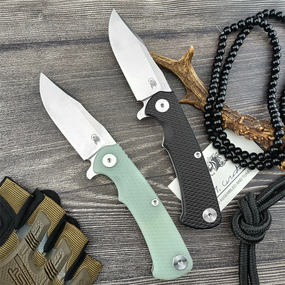 

Rick Hinderer XM18 Folding Blade Knife D2 Steel G10 Handle Flipper Assisted Tactical Pocket Knives Self Defense EDC Multitools