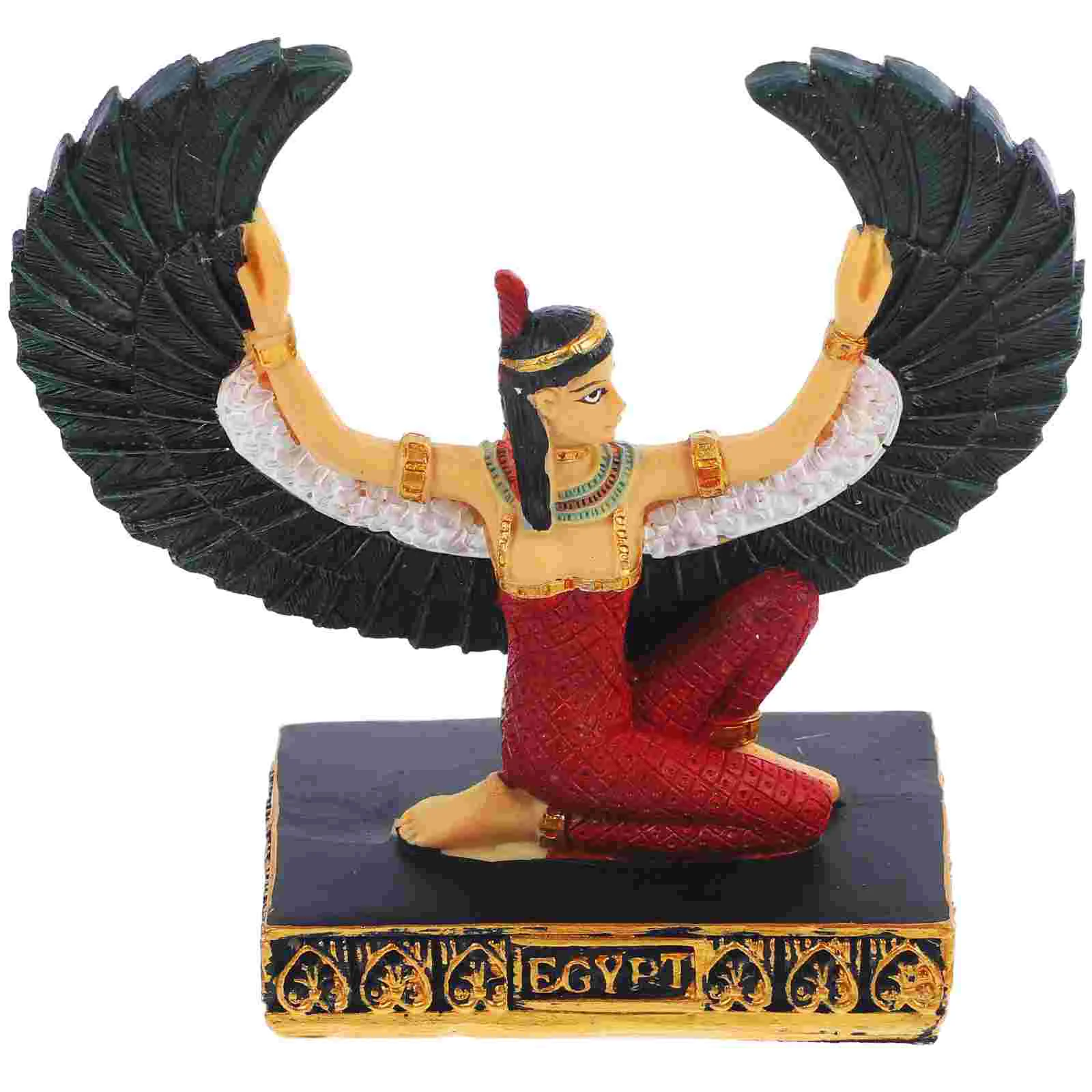 

Egyptian Ornament Desktop Decor Modeling Female God Figurines Goddess Resin Home Statue Office Sculpture Figure