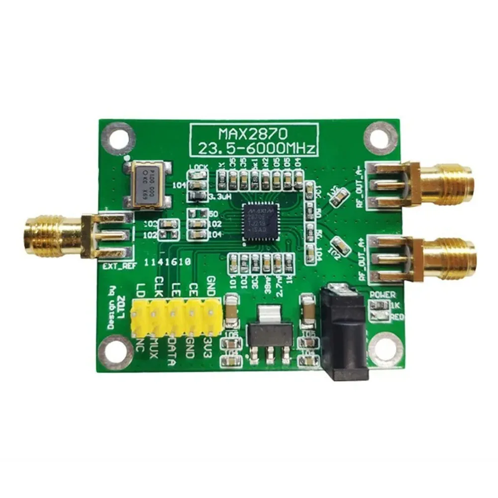 RF Signal Source Three-wire Control MAX2870 23.5-6000MHz RF Signal Source Signal Generator Module PLL VCO With STM32 Driver
RF Signal Source Three-wire Control MAX2870 23.5-6000MHz RF Signal Source Signal Generator Module PLL VCO With STM32 Driver