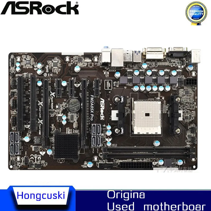 Для ASRock FM2A85X Pro оригинальная б/у настольная материнская плата A85X Socket FM2 DDR3 SATA3 USB3.0
