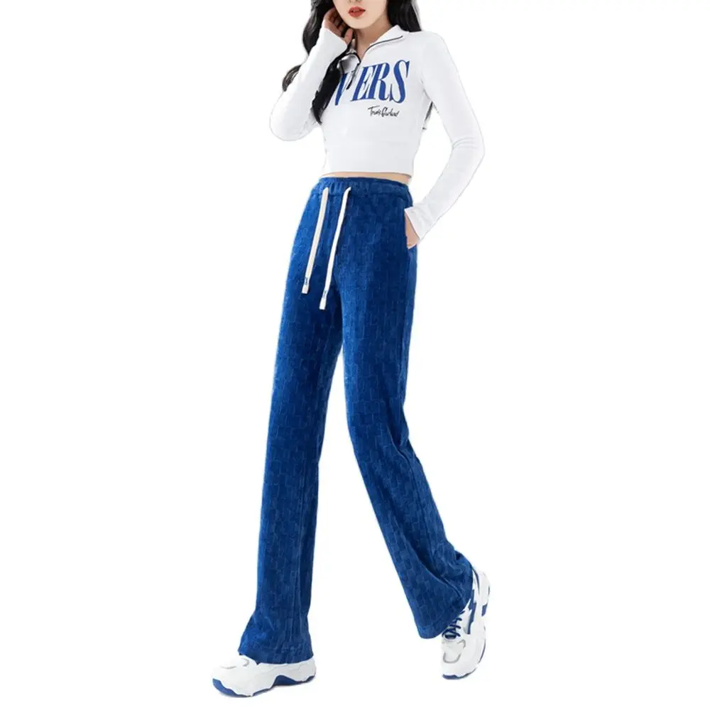 2023 Spring New Straight Leg Pants Women Plus Size Elastic Band High Waist Loose Drawstring Fashion Plaid Trousers S 3XL
2023 Spring New Straight Leg Pants Women Plus Size Elastic Band High Waist Loose Drawstring Fashion Plaid Trousers S 3XL