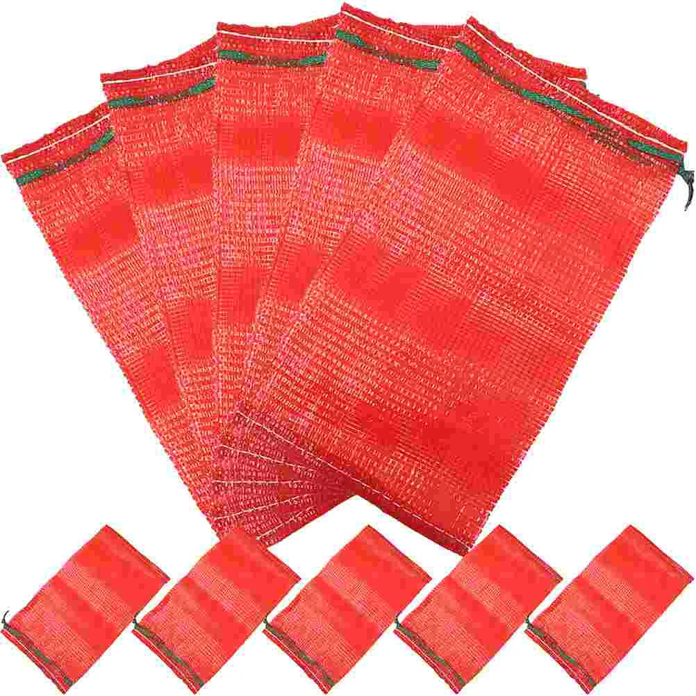 50 Pcs Potato Agricultural Products Packaging Thickened Mesh Woven Drawstring Bags 50pcs Storage Net Vegetable Red
50 Pcs Potato Agricultural Products Packaging Thickened Mesh Woven Drawstring Bags 50pcs Storage Net Vegetable Red