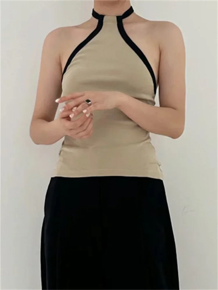 Женский жилет, Новинка весна-лето 2024, хлопковая майка с вышивкой и лямкой на шее, цветная Сексуальная майка без рукавов
Женский жилет, Новинка весна-лето 2024, хлопковая майка с вышивкой и лямкой на шее, цветная Сексуальная майка без рукавов