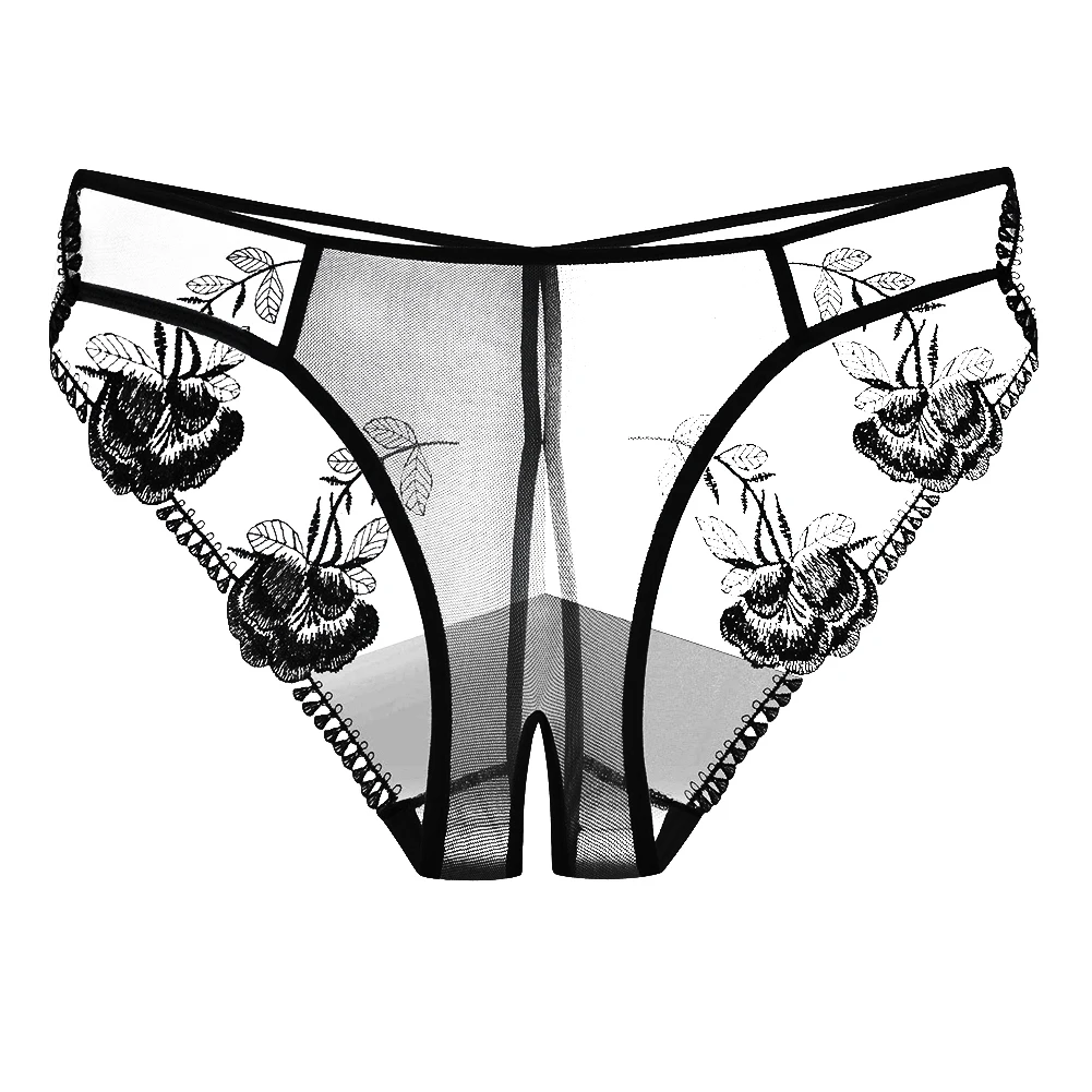 Sexy Women Lace Lingerie Floral Embroidery Panties Open Crothless Underwear Ultra-thin Transparent Knickers Erotic Briefs
Sexy Women Lace Lingerie Floral Embroidery Panties Open Crothless Underwear Ultra-thin Transparent Knickers Erotic Briefs
