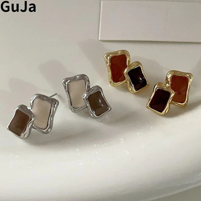 Fashion Jewelry Vintage Temperament Splicing Color Enamle Stud Earrings For Women Party Gifts Pretty Design Ear Accessories
Fashion Jewelry Vintage Temperament Splicing Color Enamle Stud Earrings For Women Party Gifts Pretty Design Ear Accessories