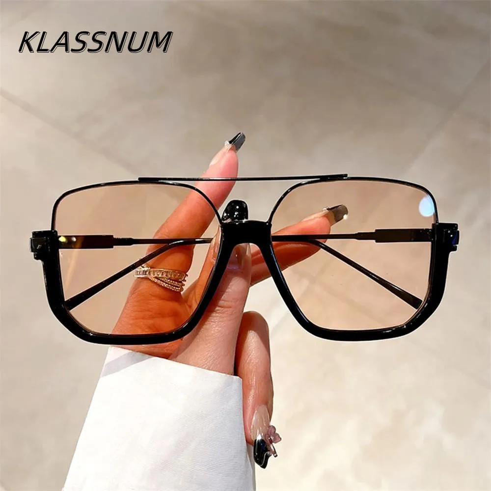KLASSNUM Vintage Oversize Sunglasses Fashion Men Women Square Shades Eyewear Trendy Ins Popular Brand Design UV400 Sun Glasses
KLASSNUM Vintage Oversize Sunglasses Fashion Men Women Square Shades Eyewear Trendy Ins Popular Brand Design UV400 Sun Glasses