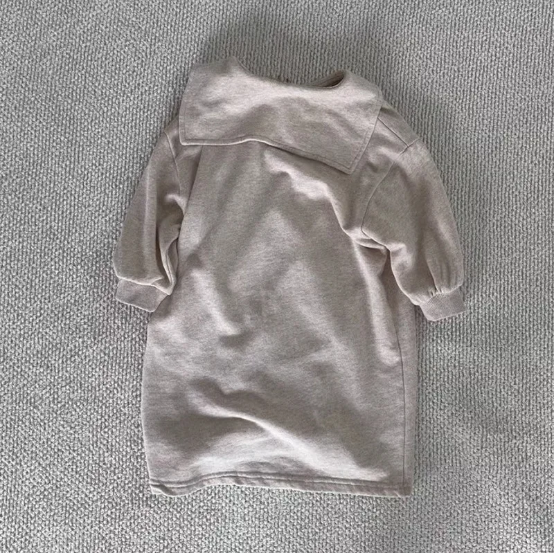 2025 Autumn New Girls Long Sleeve Casual Dress Children Lapel Princess Dress Baby Girl Cotton Sweatshirt Dress Kids Clothes 10 S41236da90857425bbe08279450fc3223a